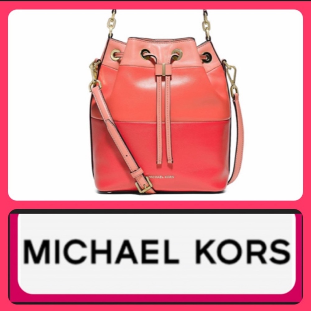 Michael Kor’s Leather Dottie Bucket Bag